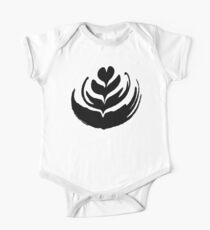 Latte Art: Tulip Black One Piece - Short Sleeve