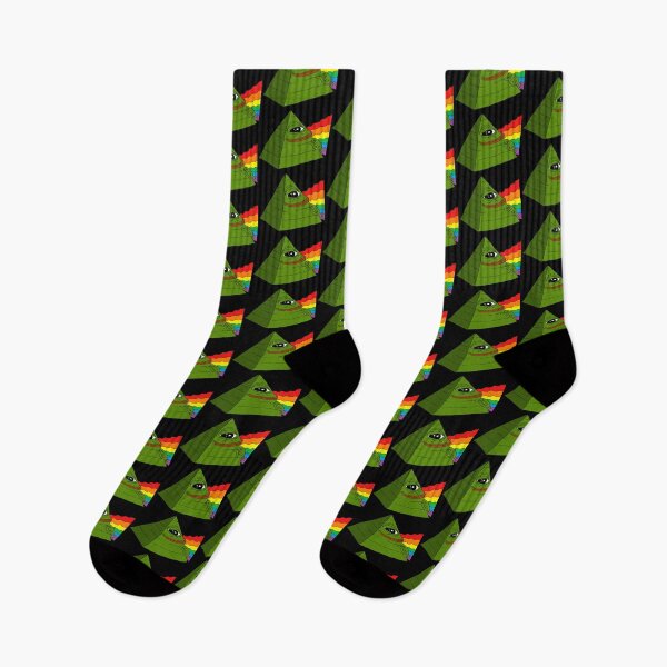 Item preview, Pepe the frog meme LGBT pyramid designed and sold by Omeris.