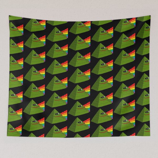 Item preview, Pepe the frog meme LGBT pyramid designed and sold by Omeris.
