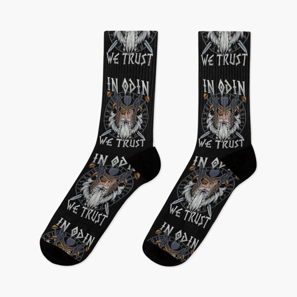Item preview, In Odin We Trust - Nordic Viking God T-Shirt designed and sold by biNutz.