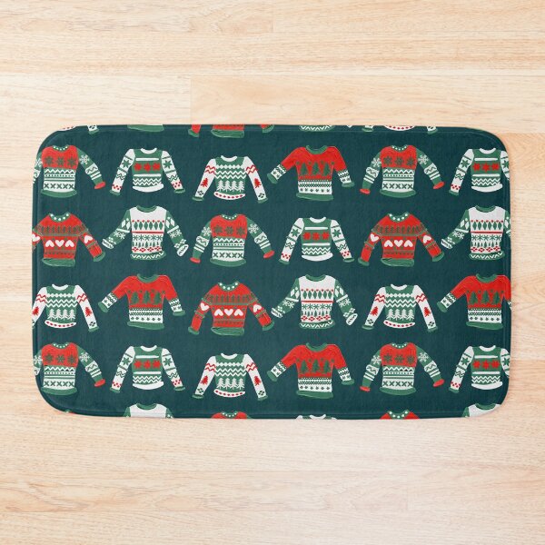 Item preview, Christmas Sweaters – Teal & Red Palette designed and sold by Cat Coquillette.