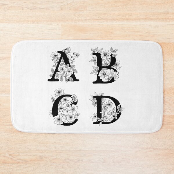 Item preview, A B C D Botanical Monogram designed and sold by artjojo.