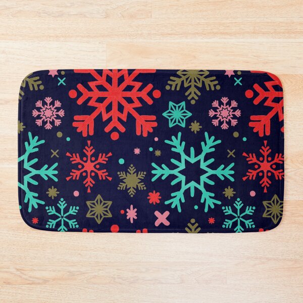 Item preview, Snowflake Collection – Navy & Turquoise designed and sold by Cat Coquillette.