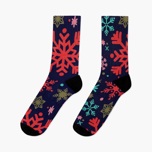 Item preview, Snowflake Collection – Navy & Turquoise designed and sold by Cat Coquillette.