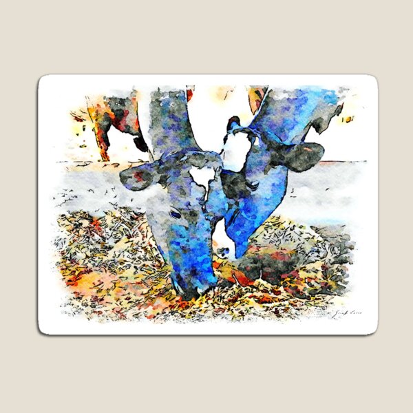 Cows in the stall Magnet