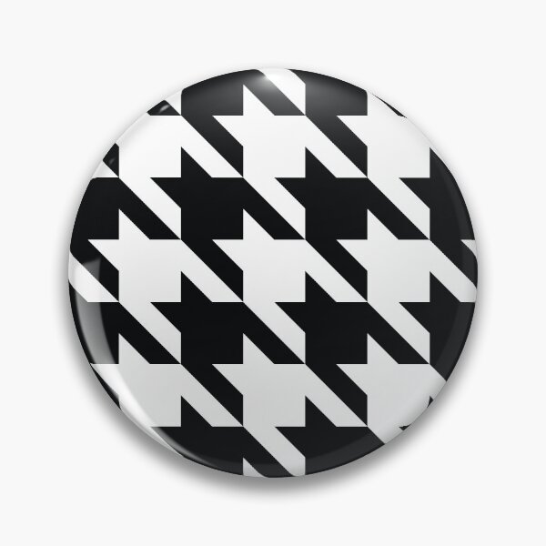 Item preview, Classic Houndstooth Black White Retro Fashion Pattern designed and sold by Inogitna Designs.
