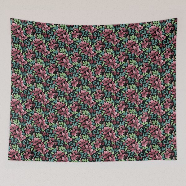 Item preview, Tiny red flowers with leaves designed and sold by Hannah Marie Garcia.