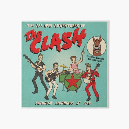 Cartoon Clash Art Board Print
