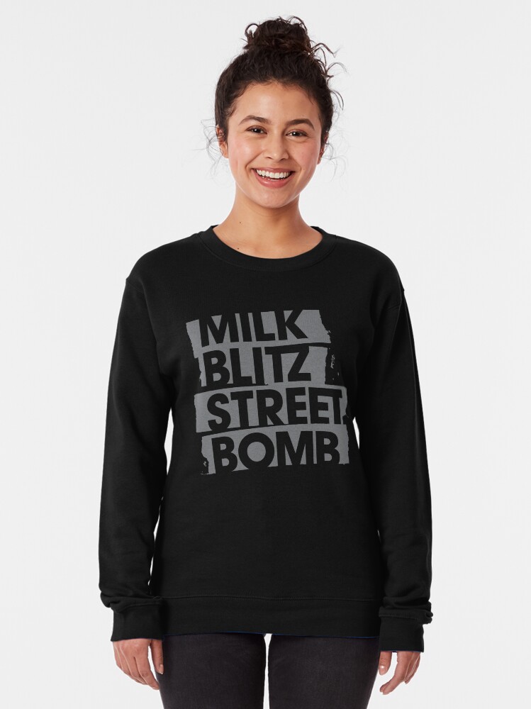 Alternate view of Milk.Blitz.Street.Bomb. Logo Pullover Sweatshirt