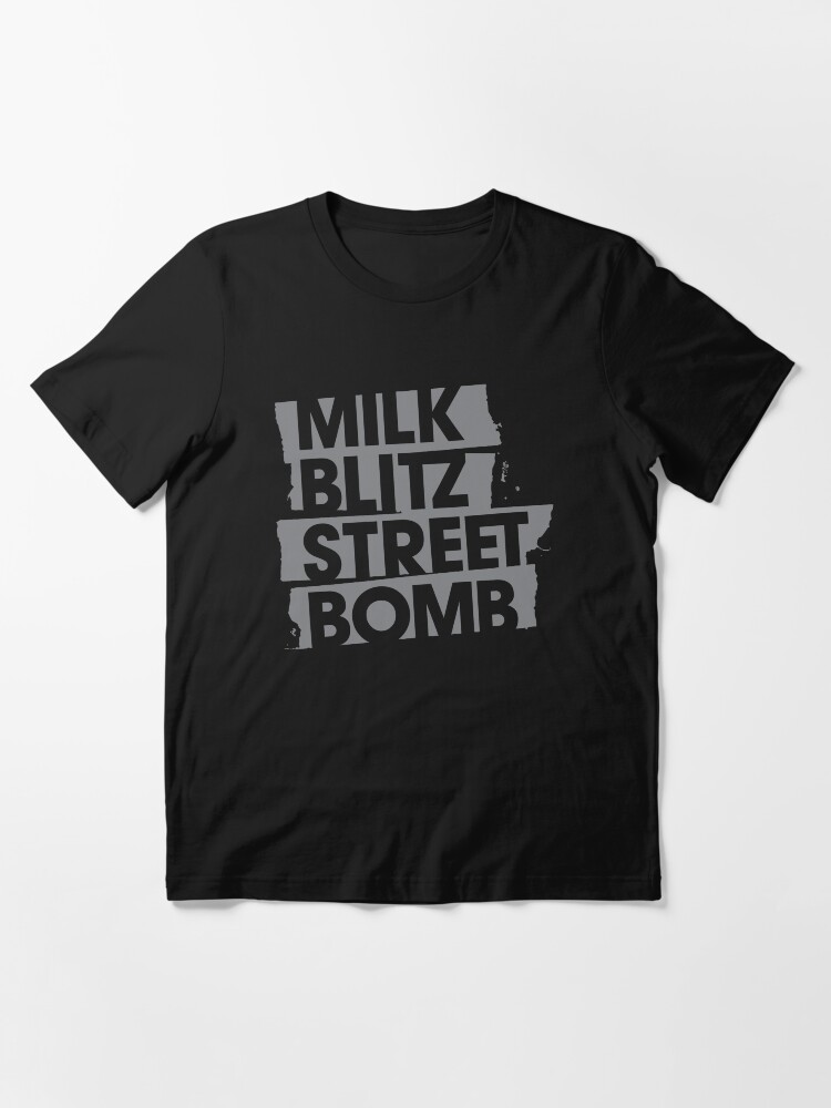 Alternate view of Milk.Blitz.Street.Bomb. Logo Essential T-Shirt