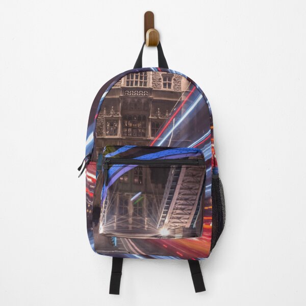 Item preview, Light trails along Tower Bridge London designed and sold by RezieMart.