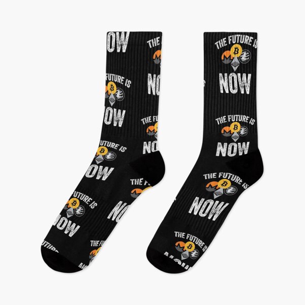 Item preview, The Future Is Now Cryptocurrency Blockchain Crypto Trader designed and sold by GnarlyGatorTees.
