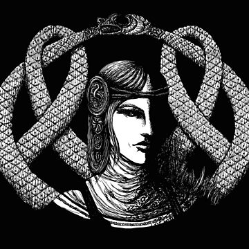 Artwork thumbnail, Hel in Black - portrait by Sirielle