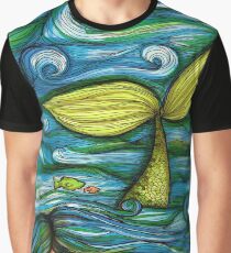 Camouflaged Mermiad Graphic T-Shirt