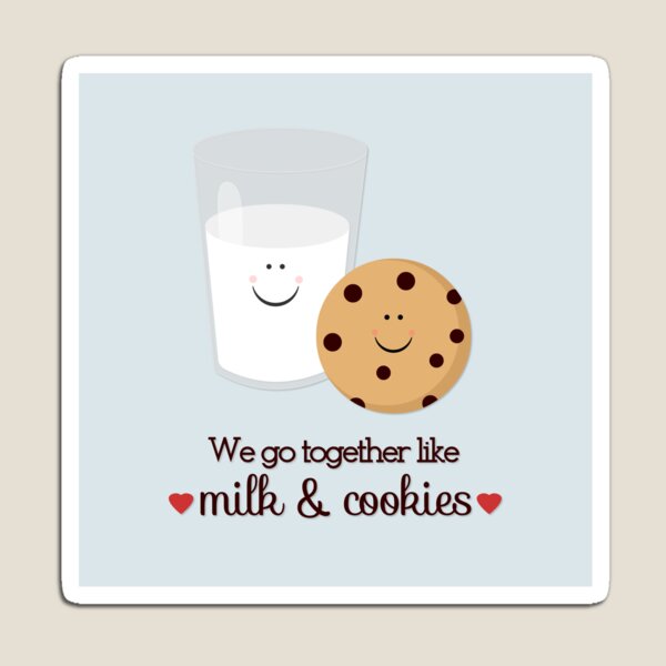 We Go Together Milk and Cookie Magnet