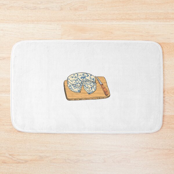 Item preview, Illustration of Blue cheese on a cutting board designed and sold by iswenyi.