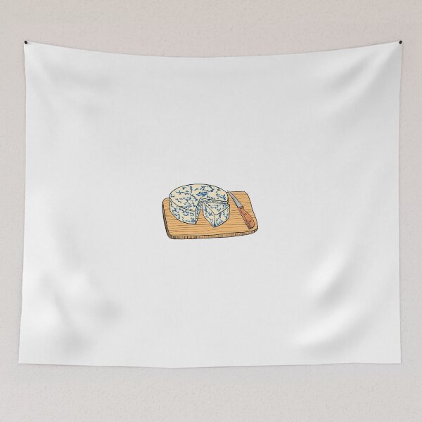 Item preview, Illustration of Blue cheese on a cutting board designed and sold by iswenyi.