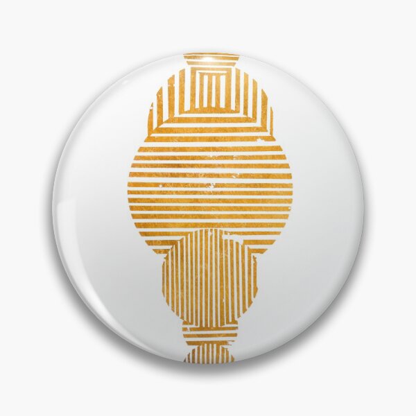 Item preview, Striped round - gold designed and sold by Silbek.