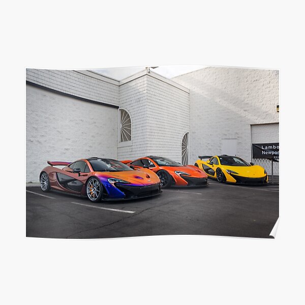 McLaren P1 Trio Poster