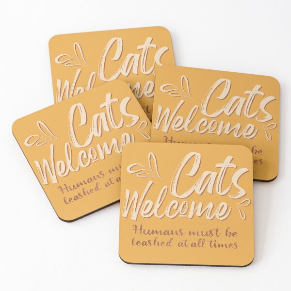 Item preview, Cats Welcome, Humans tolerated designed and sold by SnarkyDoodles.