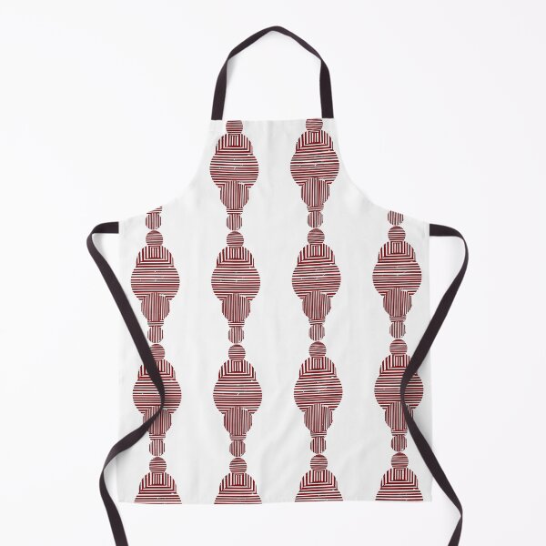 Item preview, Striped circles - red designed and sold by Silbek.