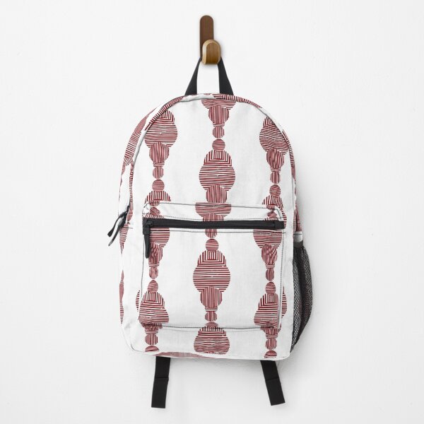 Item preview, Striped circles - red designed and sold by Silbek.