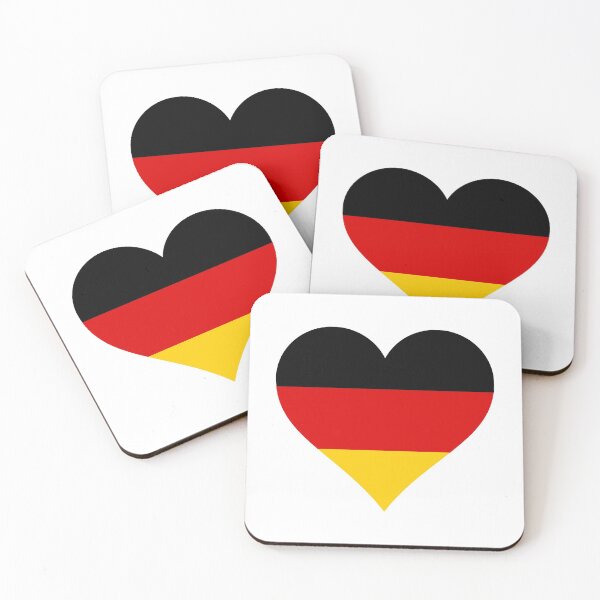 Item preview, Germany german flag ensign heart designed and sold by GeogDesigns.