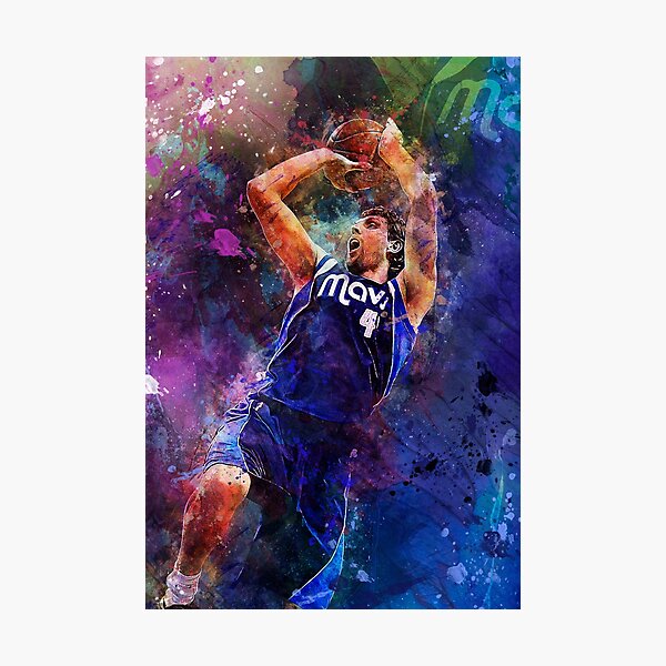 Item preview, Dirk Nowitzki Mavericks Mixed Media designed and sold by Pixel Drip.