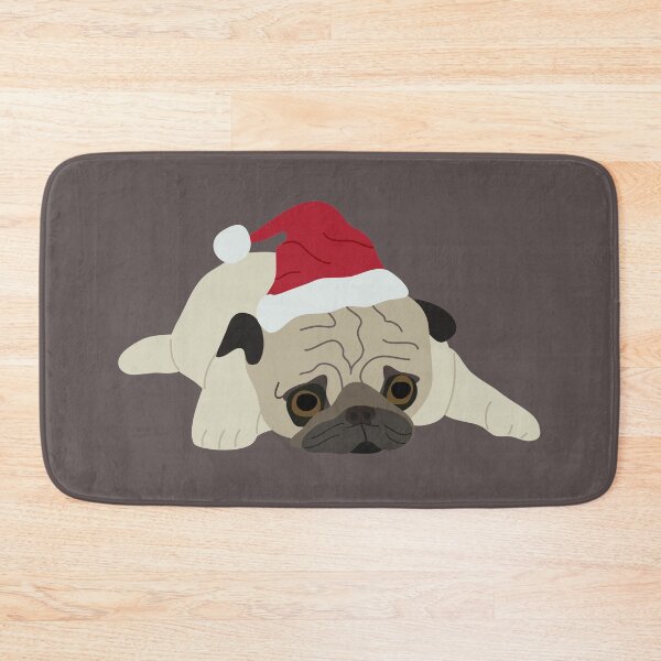 Item preview, Sleepy Christmas Pug designed and sold by vindorious.