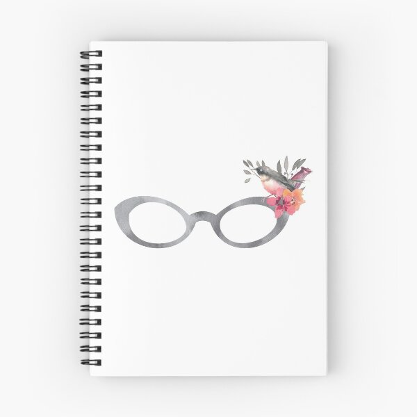 Item preview, Grey Eyeglasses With Flowers And Bird designed and sold by Primroaddesigns.
