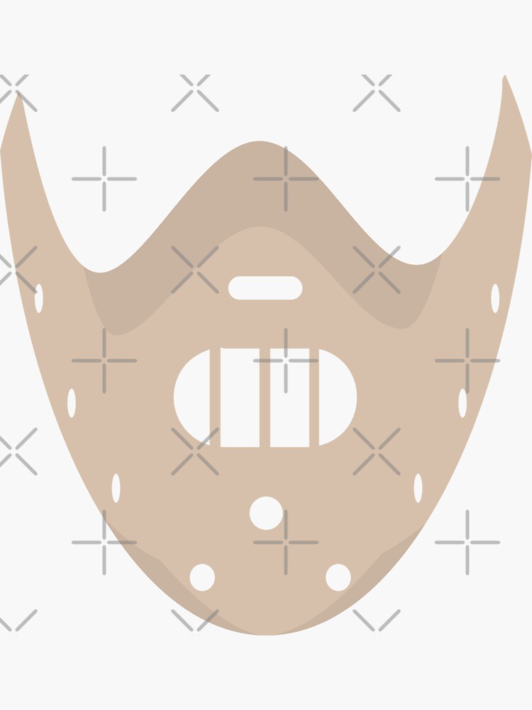 Hannibal Lecter Mask Vector/raster SVG PNG