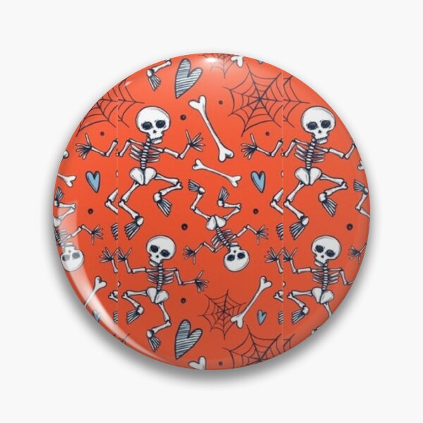 Item preview, Orange, red, white, cute Halloween watercolor pattern, boo, skeleton dancing, candy, bat, witch hat, pumpkin, latest Halloween bestselling, trending designed and sold by August-E.
