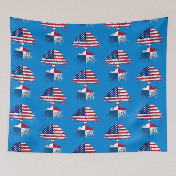 Item preview, Panama Roots,  Panamanian American, Panama USA Flags  designed and sold by maindeals.