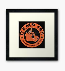 Camp 185 Canada Map Tee Framed Print