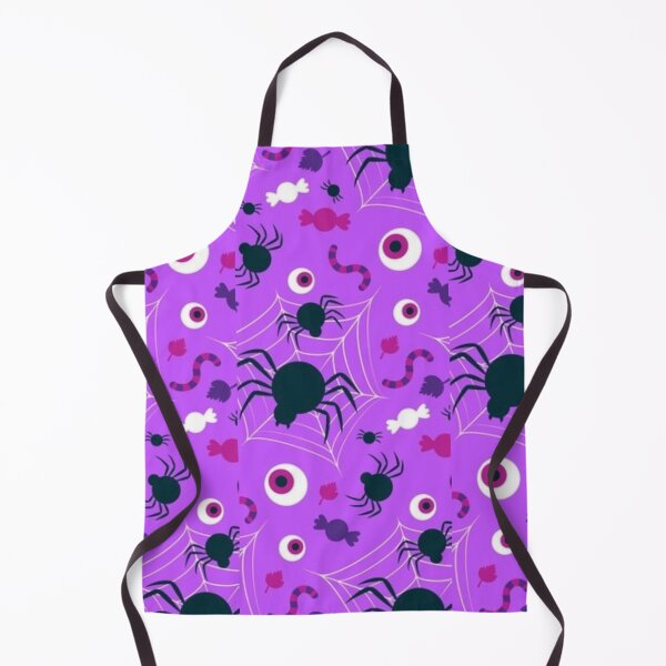 Item preview, Purple, black, white, cute Halloween watercolor pattern, boo, skeleton dancing, candy, bat, witch hat, pumpkin, latest Halloween bestselling, trending designed and sold by August-E.