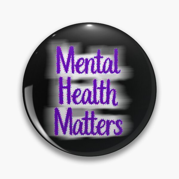 Item preview, Mental Health Matters Purple Text Affirmation designed and sold by CottoVerdi.