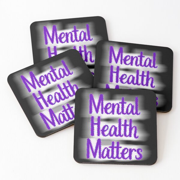 Item preview, Mental Health Matters Purple Text Affirmation designed and sold by CottoVerdi.