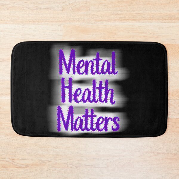 Item preview, Mental Health Matters Purple Text Affirmation designed and sold by CottoVerdi.