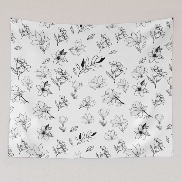 Item preview, Minimalist Yoga Floral Artistic funny patterns designed and sold by Art Wear Nation.