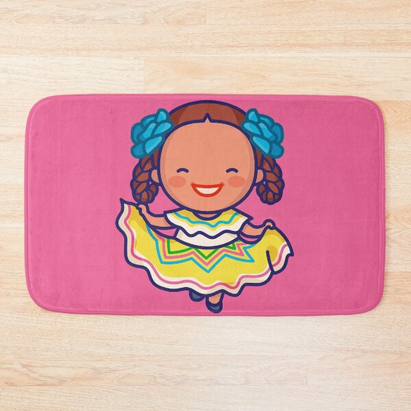 Item preview, Kawaii Mexican Girl in Folklorico Dress designed and sold by SLAG-Creative.