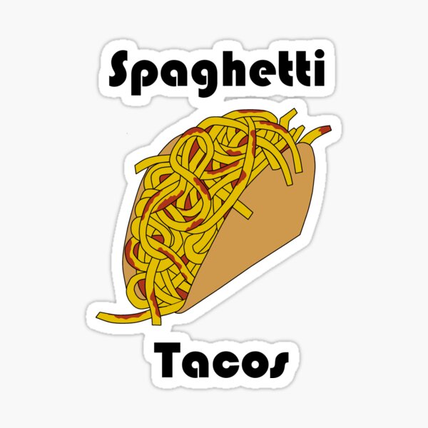 Spaghetti Taco Sticker