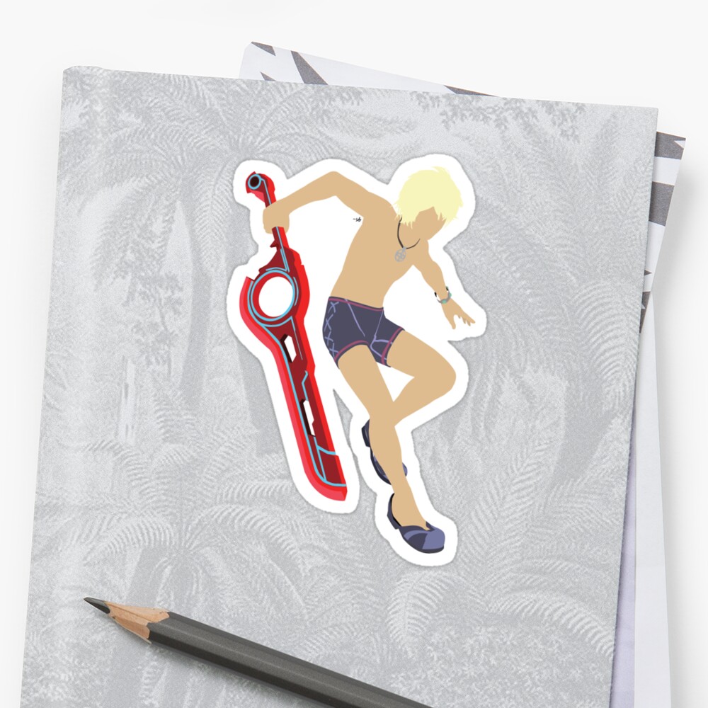 Swimsuit Shulk Sticker By Geekbass Redbubble