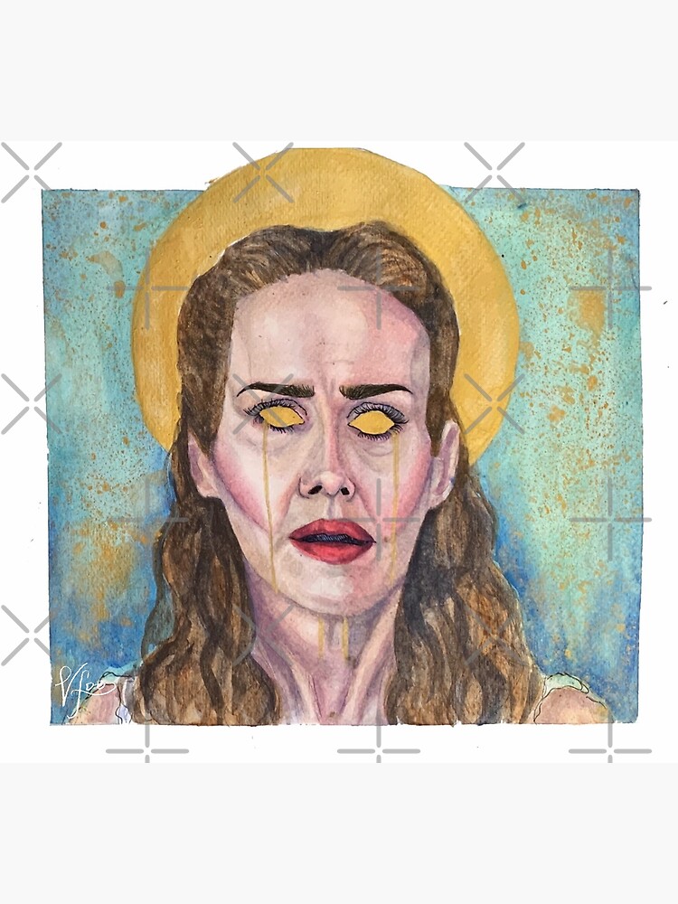 "Sarah Paulson as Nurse Ratched" Art Print by weathercolor Redbubble