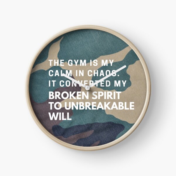 Item preview, Gym Motivation - It converts my Broken spirit to Unbreakable Will designed and sold by FitBeast.