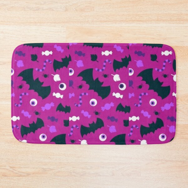 Item preview, Magenta, Violet, dark blue, pink, cute Halloween watercolor pattern, boo, witch, candy, bat, witch hat, pumpkin, latest Halloween bestselling, trending designed and sold by August-E.