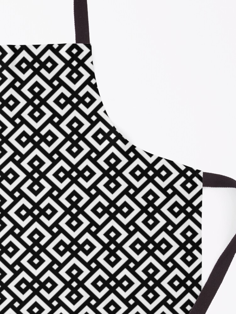 Alternate view of abstract black & white Apron
