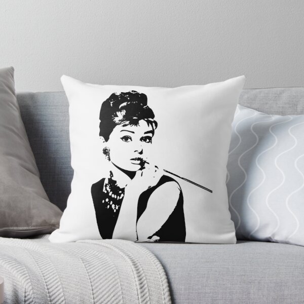 Audrey Hepburn - an icon Throw Pillow