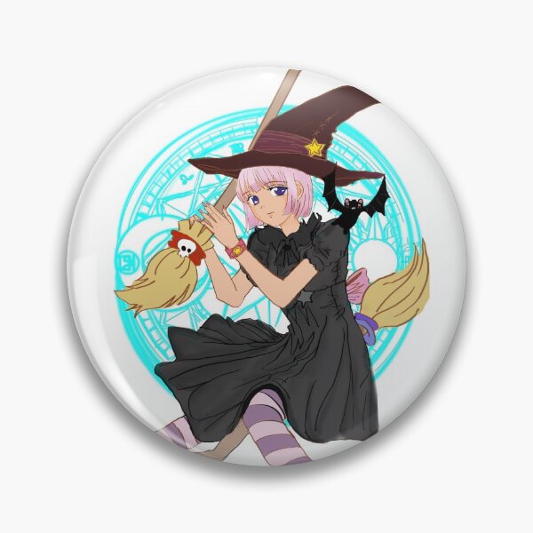 Item preview, Anime girl aesthetic magical Halloween kawaii witch vampire designed and sold by Angel-berry.