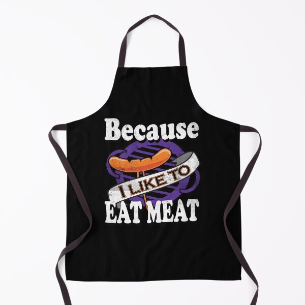 Item preview, Because I Like To Eat Meat Cow Grill BBQ Meme designed and sold by MooonTees.
