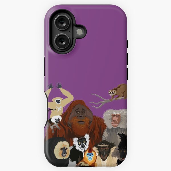 Vista previa del artículo con la obra «Estoy agradecido por los primates», diseñado y vendido por Peppermint Narwhal.